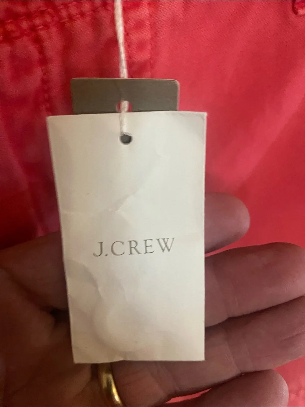 NWT J. Crew Women's pink Crop pants rear button Pockets size 6 inseam 26”